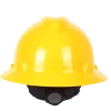 MSA 10023676 Casco V-Gard® de Seguridad de Ala Completa Amarillo con Suspensión "Fas-Trac III" de 4 Puntos (Pza) - Imagen 2
