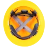 MSA 10023676 Casco V-Gard® de Seguridad de Ala Completa Amarillo con Suspensión "Fas-Trac III" de 4 Puntos (Pza) - Imagen 5