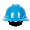 MSA M2305611F Casco V-Gard® de Seguridad de Ala Completa Azul con Suspensión "Fas-Trac III" de 4 Puntos (Pza) - Imagen 3