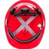 MSA M2303531ARF Casco tipo Cachucha V-Gard® Roja Suspensión Fas-Trac III® tipo Matraca de 4 puntos. (Pza) - Imagen 4