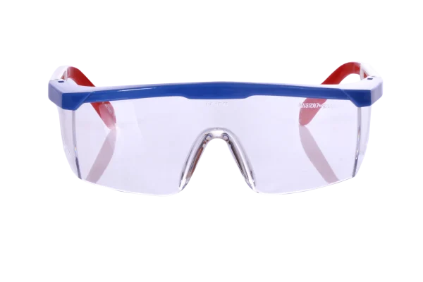 Derma Care AL-026-CL-3C Lentes de Mica Clara con Armazón Tricolor (Pza)