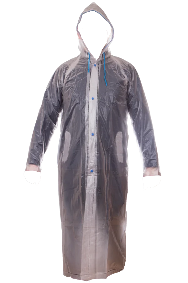 Jyrsa ECO-1220 Impermeable Tipo Gabardina Traslúcida Larga (Pza)