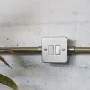 Interruptor doble de superficie metálico para Flexi-tube - Imagen 3