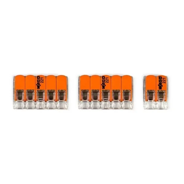 Kit WAGO florón de 3 salidas cable 2 hilos