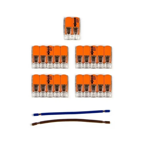 Kit conexión WAGO florón de 7 salidas cable 2 hilos