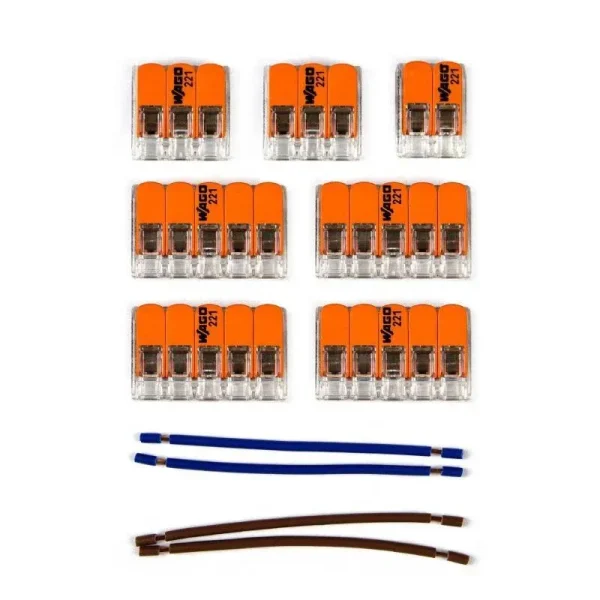 Kit conexión WAGO florón de 8 salidas cable 2 hilos