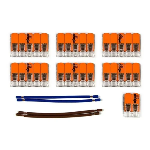 Kit conexión WAGO florón de 9 salidas cable 2 hilos