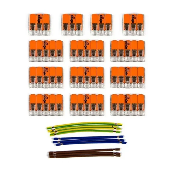 Kit conexión WAGO para florón de 11 salidas cable 3 hilos