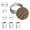 Kit guirnalda cable textil  7 accesorios acabado blanco 5mts - Imagen 23