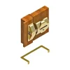 LINCE Accesorio adhesivo «U» para Cerrojo 7930-RSS y 7930-RSA Latón - Imagen 2