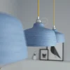 Lámpara colgante de cerámica Campana y acabados metálicos - Imagen 24