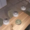 Lámpara colgante de cerámica Campana y acabados metálicos - Imagen 39