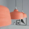 Lámpara colgante de cerámica Campana y acabados metálicos - Imagen 19