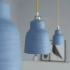 Lámpara colgante de cerámica Vaso y acabados metálicos - Imagen 23