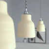 Lámpara colgante de cerámica Vaso y acabados metálicos - Imagen 7