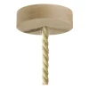 Lámpara colgante accesorios de madera y cordón náutico XL - Imagen 4