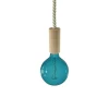 Lámpara colgante accesorios de madera y cordón náutico XL - Imagen 6