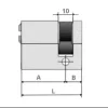WINKHAUS Cilindro de seguridad X-TRA 30/10 LT Puntos leva regulable. - Imagen 2
