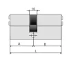 WINKHAUS Cilindro de seguridad X-TRA 30/40 LT Puntos - Imagen 2