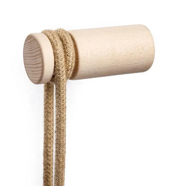 Pasacable madera para cable textil fijación a pared
