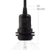 Portalámparas baquelita para pantallas E27 interruptor - Imagen 7