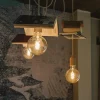 Portalámparas de madera E27 con prensa cables oculto - Imagen 17
