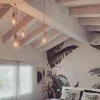 Portalámparas de madera E27 con prensa cables oculto - Imagen 6