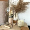 Portalámparas de madera E27 con prensa cables oculto - Imagen 9
