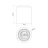 Portalámparas de pared o techo E27 / IP44 - Imagen 10