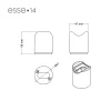 Portalámparas casquillo S14d para pared o techo IP44 - Imagen 27