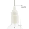 Portalámparas termoplástico liso con tirador E27 - Imagen 4