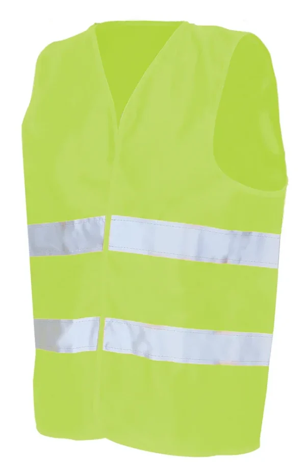 Jyrsa SR-1026 Chaleco de Tela High Visibility con Reflejantes Horizontales  (Pza)