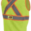 Jyrsa SR-1215 Chaleco Desmontable Amarillo de Tela Jersey de Alta Visibilidad con Reflejante Textil Bicolor (pza) - Imagen 2