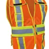 Jyrsa SR-1216 Chaleco Desmonatble Amarillo de Tela Jersey de Alta Visibilidad con Reflejante Textil Bicolor y abertura para usar arnés (pza) - Imagen 4