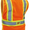 Jyrsa SR-1216 Chaleco Desmonatble Amarillo de Tela Jersey de Alta Visibilidad con Reflejante Textil Bicolor y abertura para usar arnés (pza) - Imagen 5