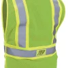 Jyrsa SR-1216 Chaleco Desmonatble Amarillo de Tela Jersey de Alta Visibilidad con Reflejante Textil Bicolor y abertura para usar arnés (pza) - Imagen 8