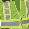 Jyrsa SR-1216 Chaleco Desmonatble Amarillo de Tela Jersey de Alta Visibilidad con Reflejante Textil Bicolor y abertura para usar arnés (pza) - Imagen 9