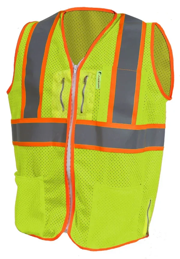 Jyrsa SR-1310 Chaleco Tela Jersey de Alta Visibilidad para Usar con Arnés (pza)