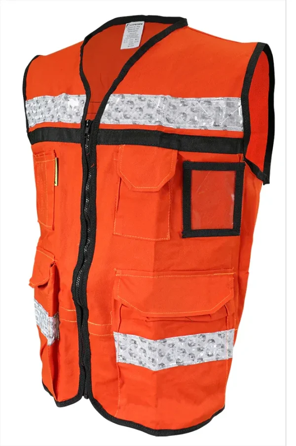 Jyrsa SR-2030 Chaleco Rescatista de Gabardina Cerrado (Pza)