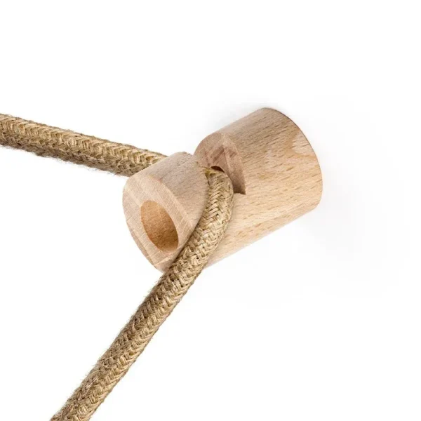 Gancho descentralizador madera en “V” para techo o pared