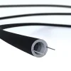 Tubo flexible revestimiento textil efecto seda negro Ø20 mm - Imagen 5