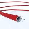 Tubo flexible revestimiento textil CLRM09 efecto seda rojo Ø16 mm - Imagen 3