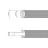 Tubo flexible revestimiento textil CLRN06 yute Ø16 mm - Imagen 9