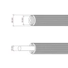 Tubo flexible revestimiento textil efecto blanco Ø20 mm RM01 - Imagen 6