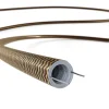 Tubo flexible revestimiento textil CLRZ24 efecto seda oro y negro Ø20 mm - Imagen 6