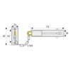 ABUS Cadena SK66 N Níquel - Imagen 2
