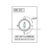 AGA Cerradura de seguridad Buzón 135 Serreta C-35-03 - Imagen 2