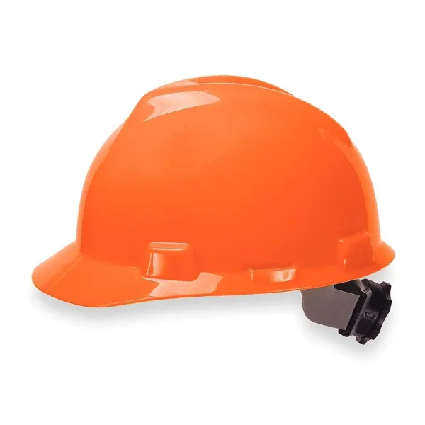 MSA M2305761ARF Casco tipo Cachucha V-Gard® Naranja Suspensión Fas-Trac III® tipo Matraca de 4 puntos (Pza)