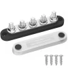 Barra colectora de 150 A con 5 terminales M8 y cubierta - Imagen 4
