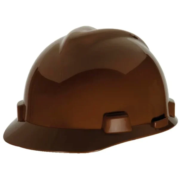 MSA 10031800 Casco tipo Cachucha V-Gard® Café Suspensión Fas-Trac III® tipo Matraca de 4 puntos (Pza)